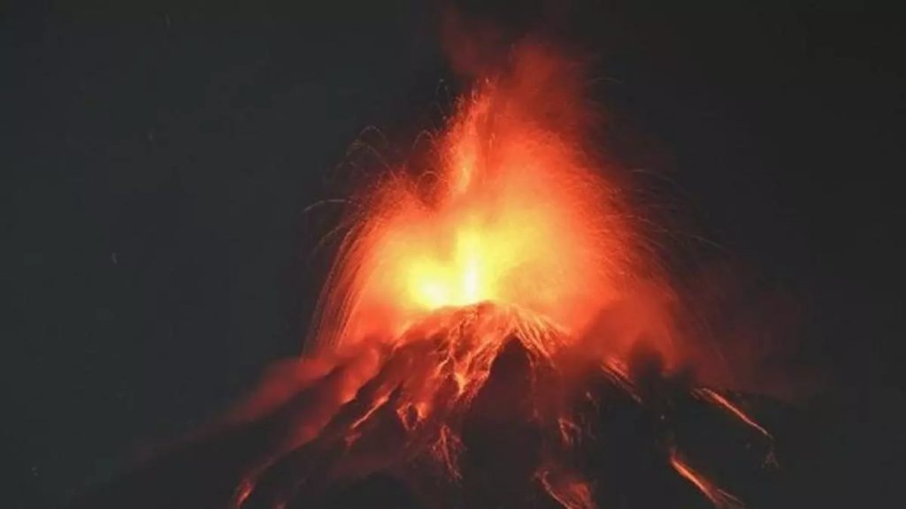 Fuego Volcano Eruption